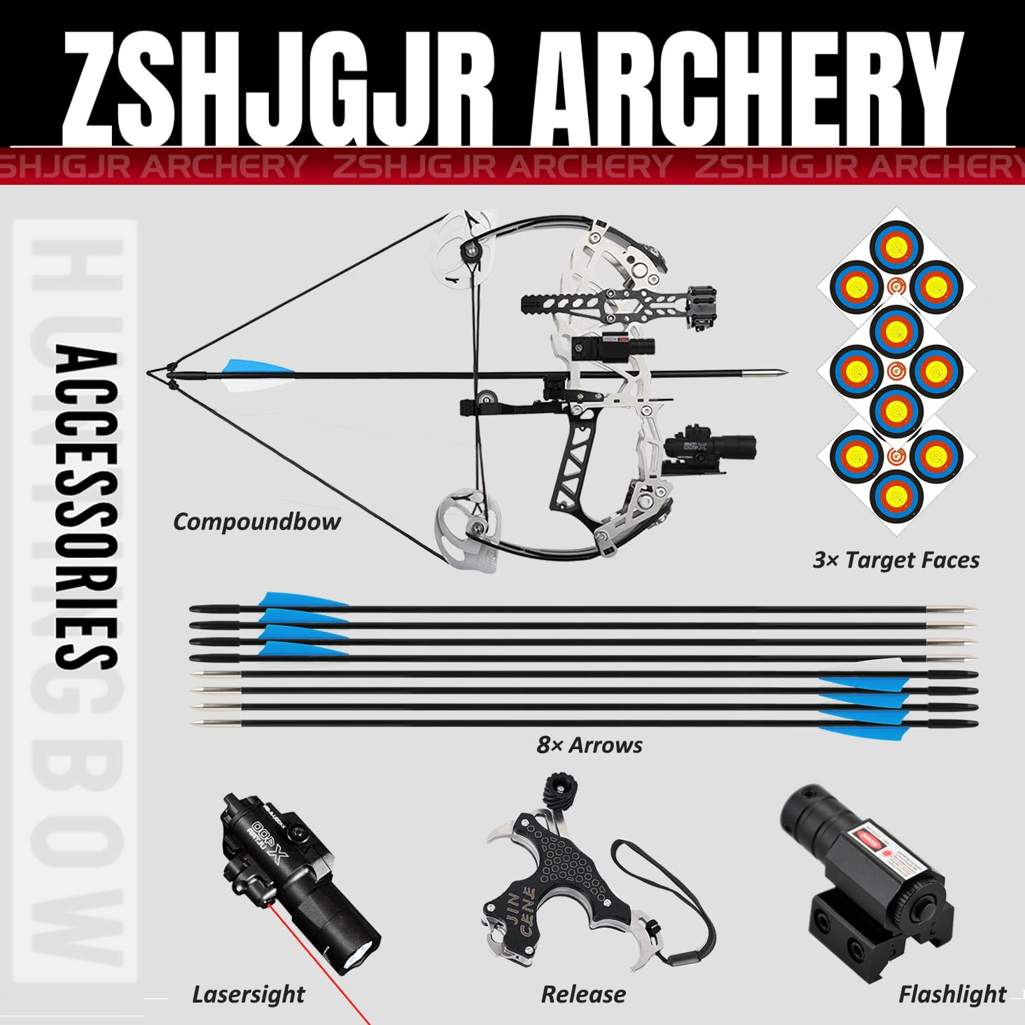 Compoundbogen Set für Anfänger Erwachsene / 15–32 lbs CompoundBögen Bogenschießen Bogen und Pfeil Jagdbogen Kompaktes mit Pfeilen und Zielscheiben Bogen Jagd Für Rechts- & Linkshänder