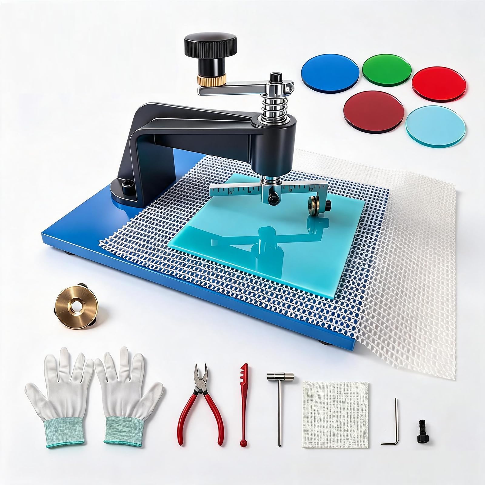 Glass Cutters Tools, Glass Circle Cutter Kit Lens Circle Cutting Tool Easy Cutting Compasses Lens Glass Circular Cutter Tool Stained Glass & Regular Glass