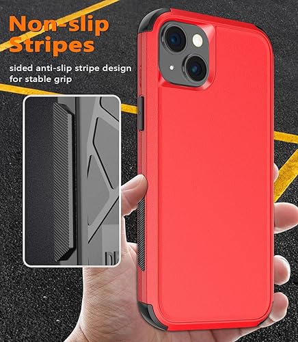 Miniatura 6 de Diverbox Funda para iPhone 15 Plus a prueba de golpes a prueba de caídas protector de pantalla de vidrio templado, funda de protección resistente