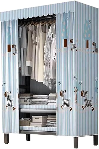 Miniatura 12 de large closets Large Closet Metal Frame Clothes Closet with Thick Cloth Cover Closet for Clothes Saves Space Portable Wardrobe Closet Space-saving