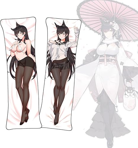 Dakimakura IJN Atago - Funda de almohada corporal de doble cara de tamaño real de Dakimakura