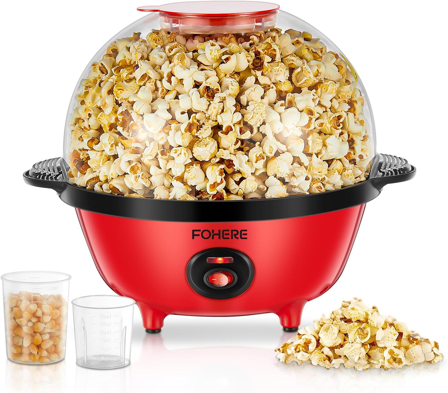 FOHERE Popcornmaschine 4,5L Retro 700W