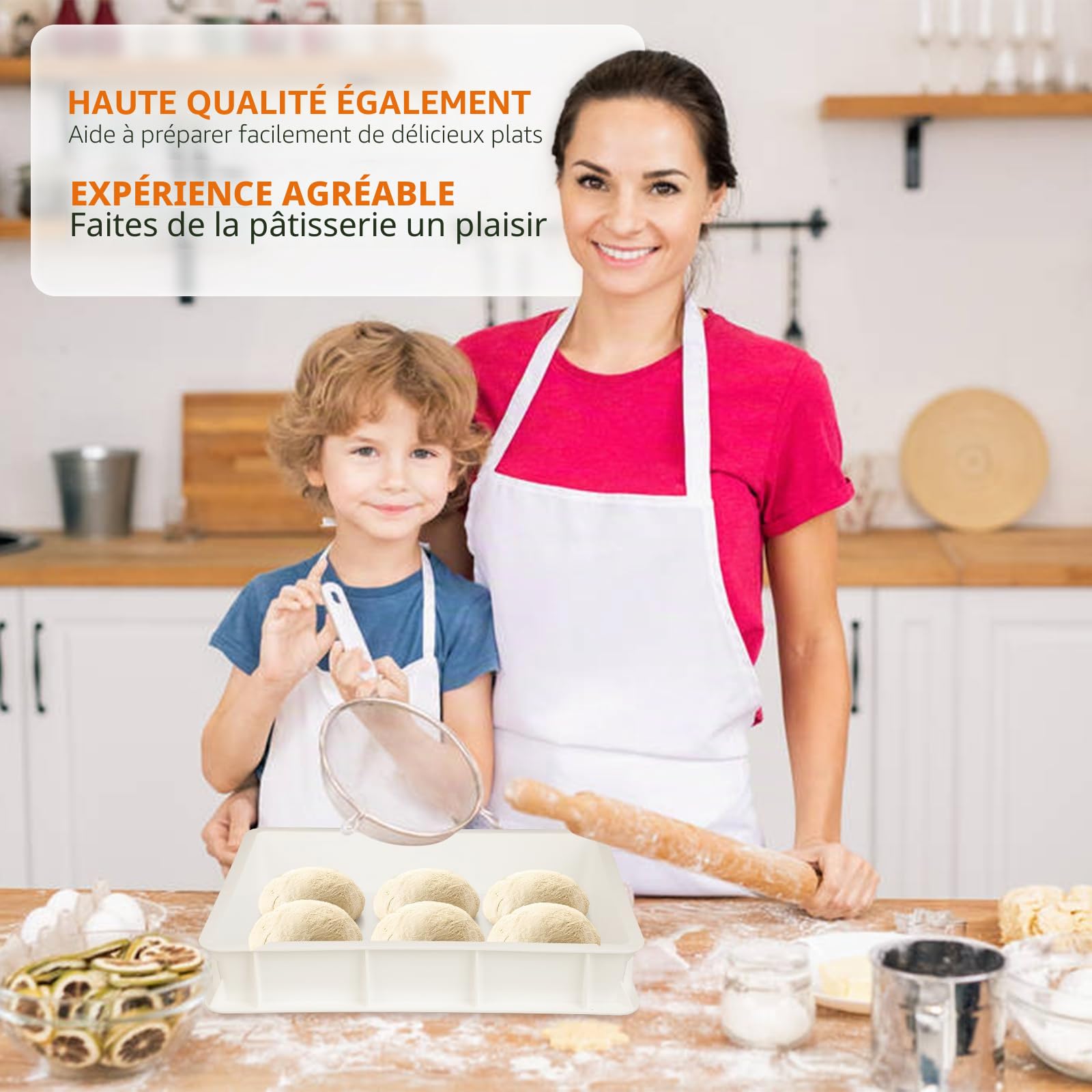 Pizzaballenbox – Boîte à Pizza Plastique – Bac à Pâton Pizza sans couvercle pour Fermentation et Stockage de la Pâte (40×30×10 cm)
