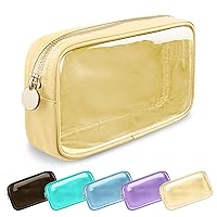 Vista 56 de Estuche pequeño para lápices y maquillaje para bolso, lindo estuche de lápices, bolsa de pinceles de maquillaje de nylon con cremallera, estuche