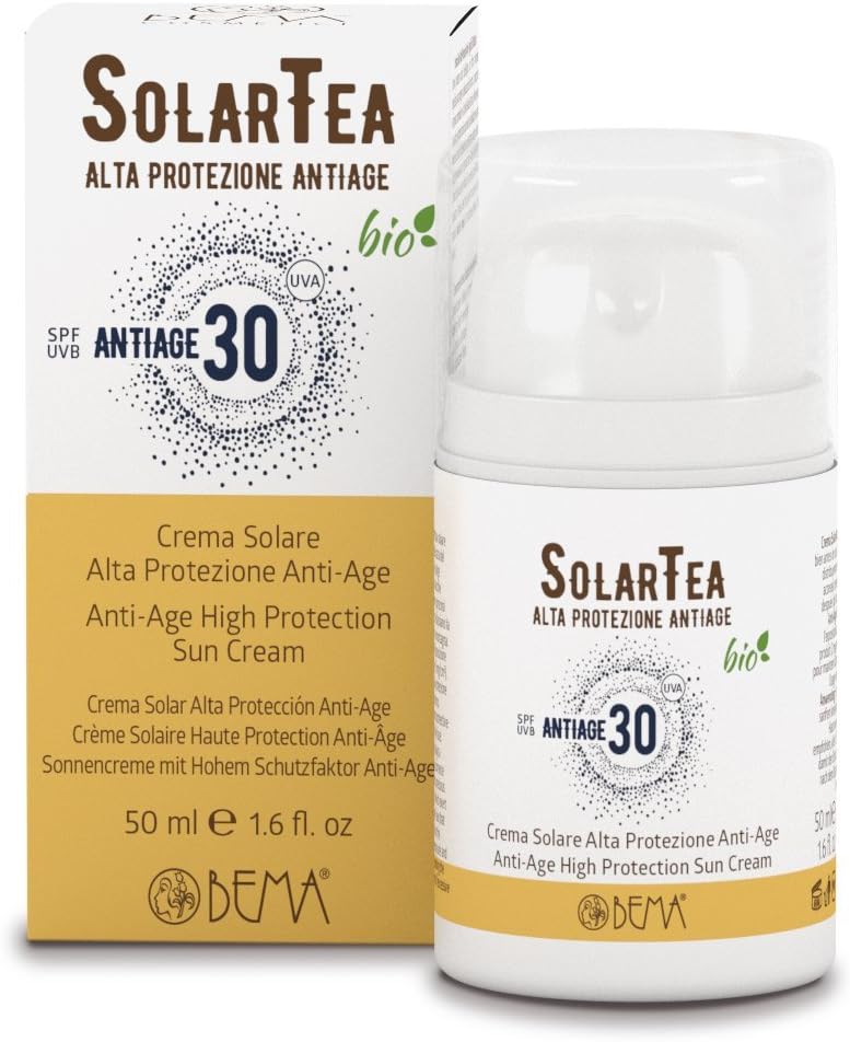 Solar Tea Anti-Age High Protection Sun Cream SPF 30- 50ml- 100% Organic