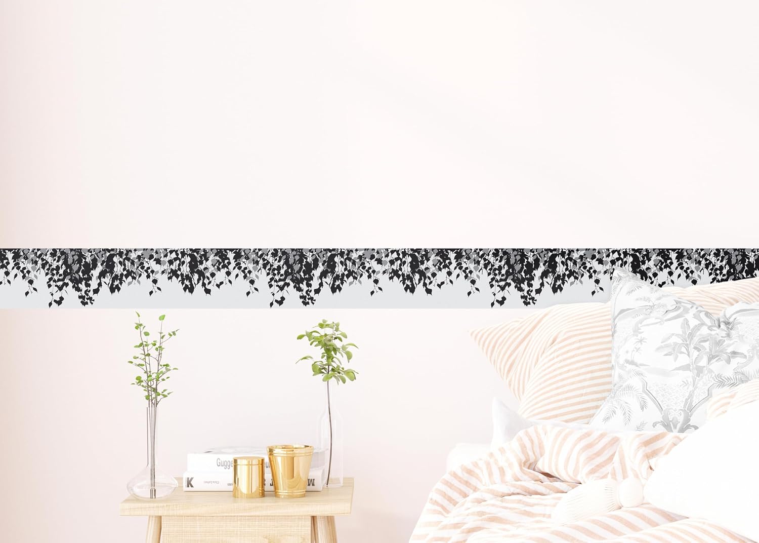 AG Design Birch Self-Adhesive Border, Kitchen, Living Room, Wall Sticker, Multicoloured 500 x 13.8 cm | AWB 8278