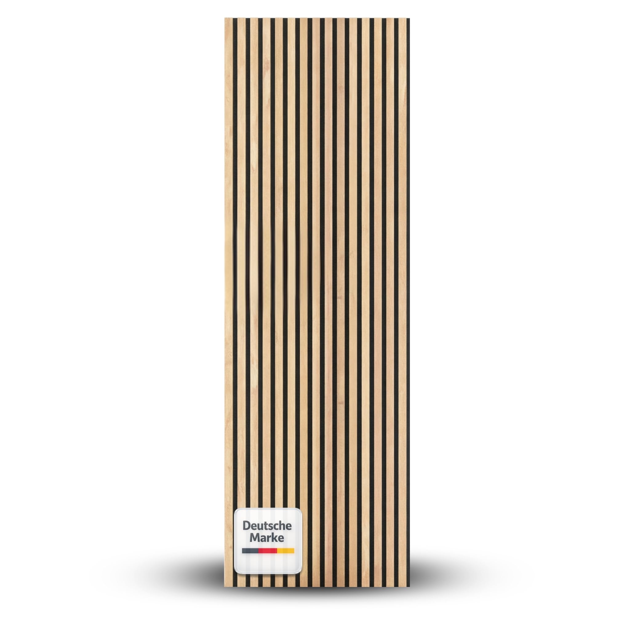 LAGELLA® Akustikpaneel 240 x 60 cm – 1,44 m² – Wandverkleidung mit Akustikfilz & Holzlamellen | Schallabsorbierendes Wandpaneel für Wohnzimmer, Büro, Studio, Gardarobe | Eiche (OAK) – inkl. Schrauben