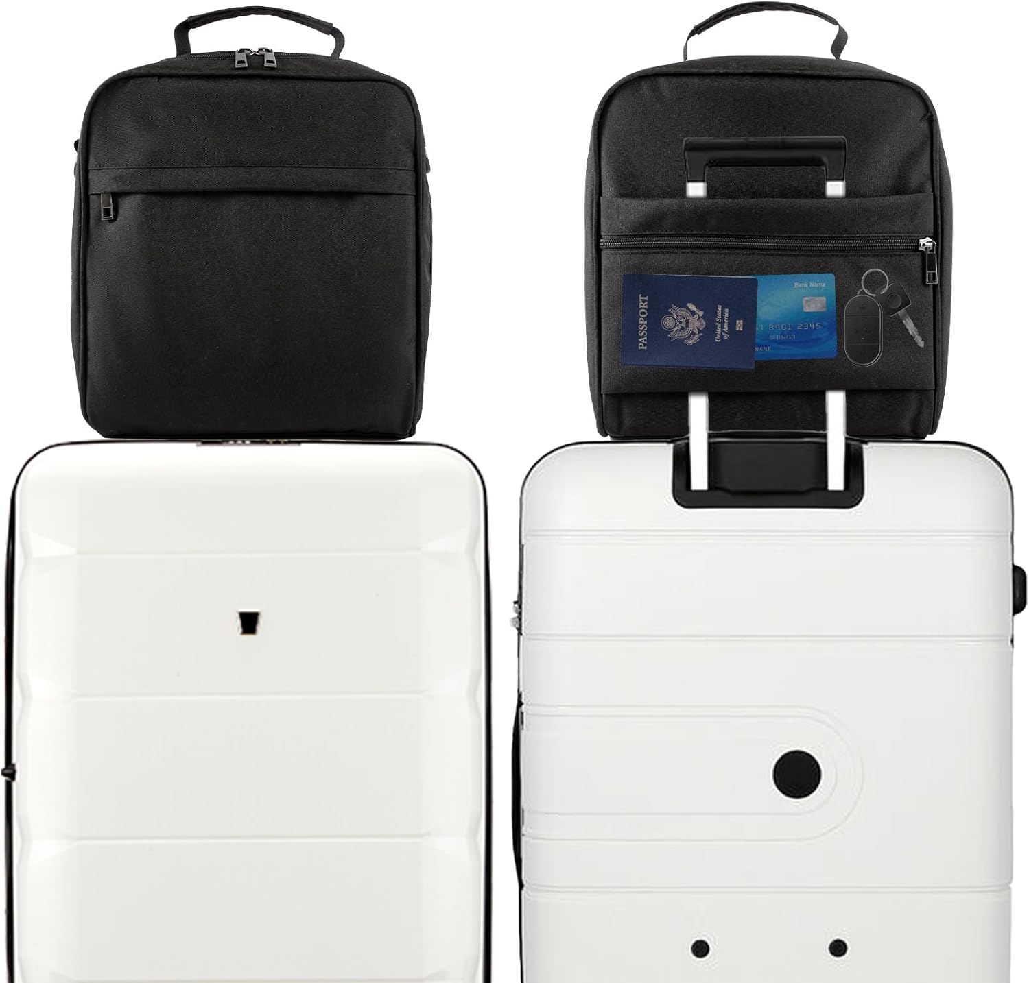 Travel Bag, Travel Carrying Bag Compatible with Airsense 10, Airsense 11, ResMed Air Mini, Dreamstation Machine and Accessories Storage Organizer Case (Bag Only) (Black)
