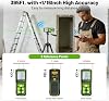 Medidor láser verde Bluetooth Huepar 395FT S120-G-BT con trípode de 60'', control por app, precisión 1/16in 3