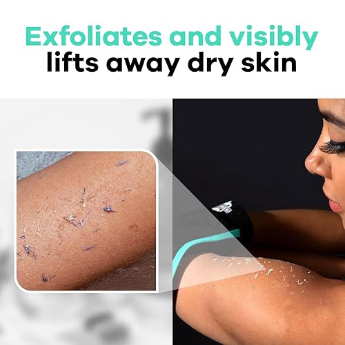 Miniatura 5 de Dermasuri Guante exfoliante profundo para ducha, guante exfoliante corporal, exfoliante de piel y removedor de piel muerta, exfoliante de queratosis