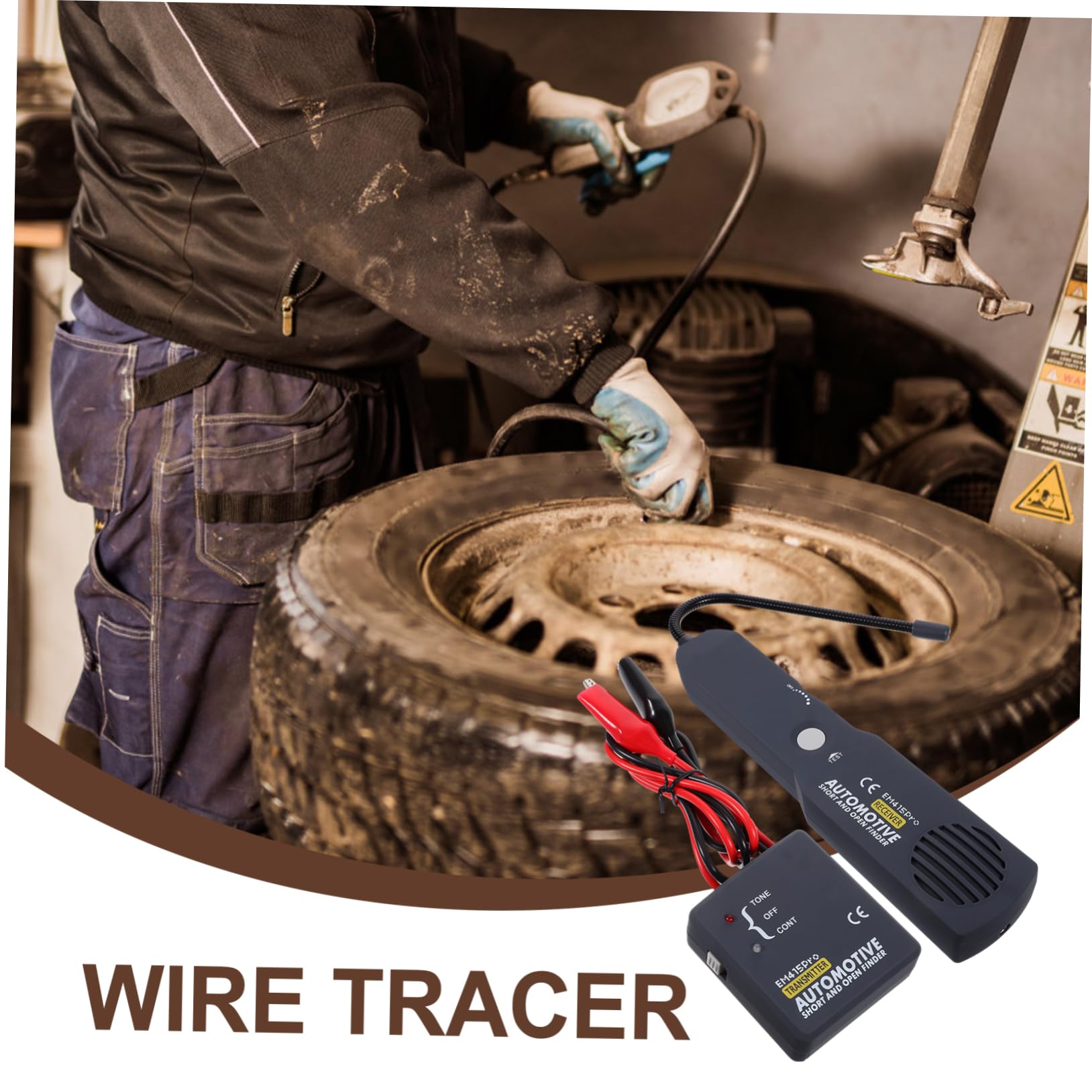 1set Tester Circuito Elettrico Auto Tracciatore Cavi Per Rilevamento Cortocircuiti e Circuiti Aperto Strumento Manutenzione Auto Compatto e Leggero Facile Da Usare Per Elettricisti