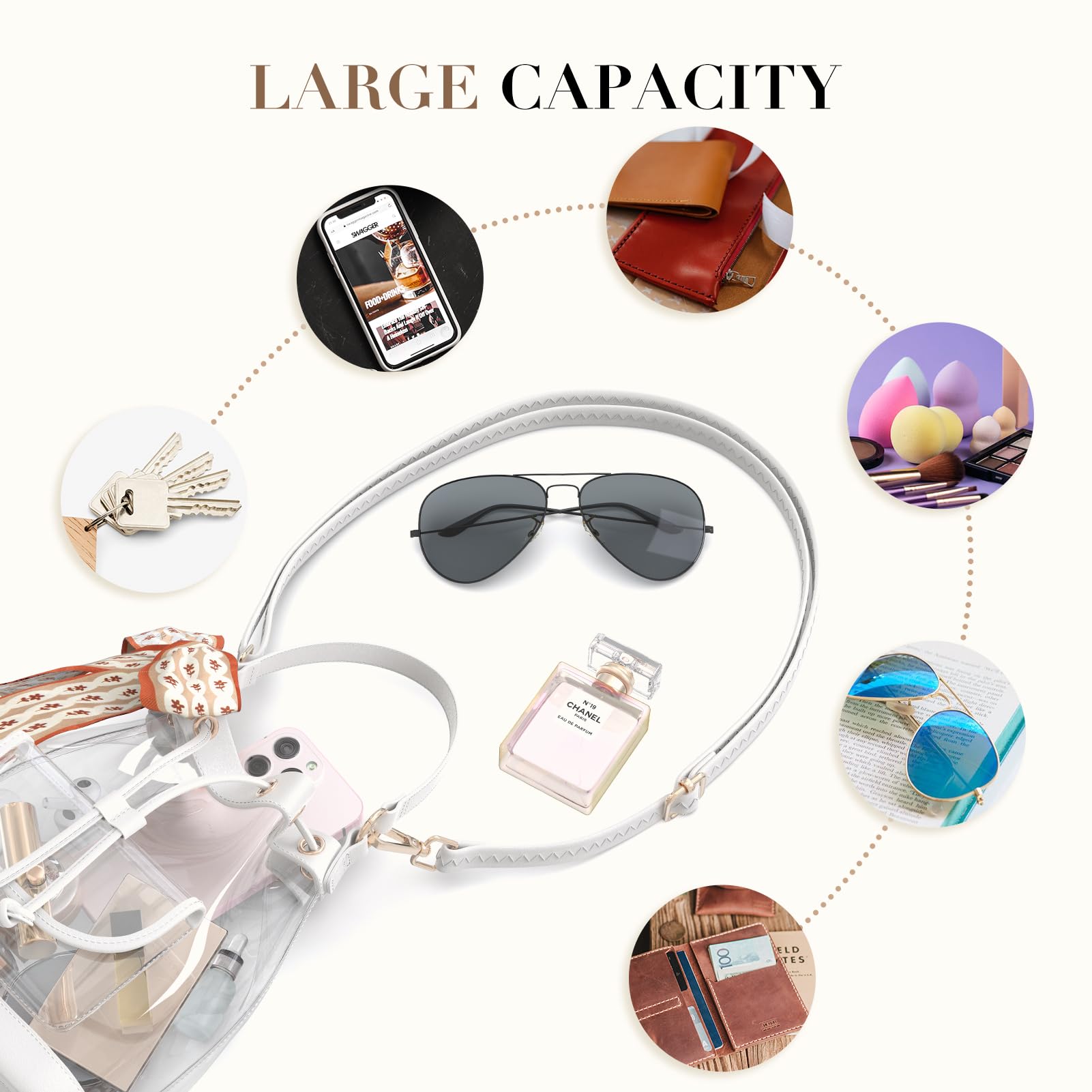 Clear Bag for Stadium Events Small Clear Crossbody Purse for Women PVC Stadium Approved for Concert Sports Festivals Clear Bag for Stadium Events Small Clear Crossbody Purse for Women PVC Stadium Approved for Concert Sports Festivals