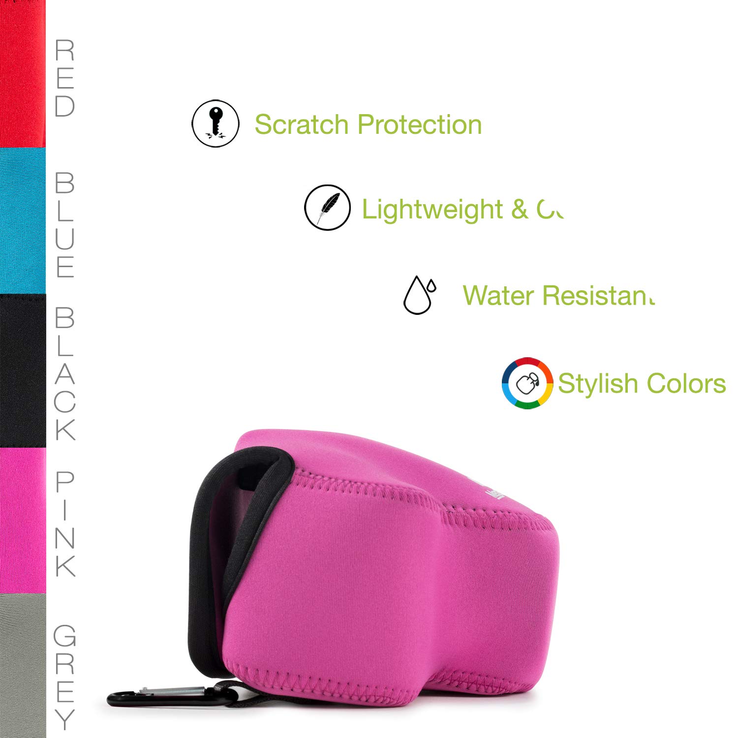 MegaGear Custodia per Fotocamera Nikon Coolpix B500 - Neoprene Protettivo, Ultra-Leggera