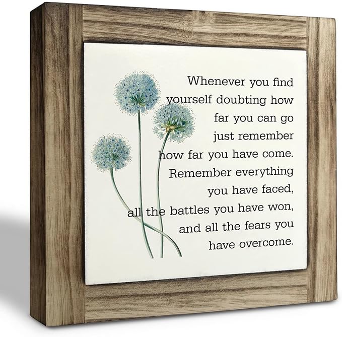 Inspirational Quote Wood Plaque Sign, Be Brave Sign