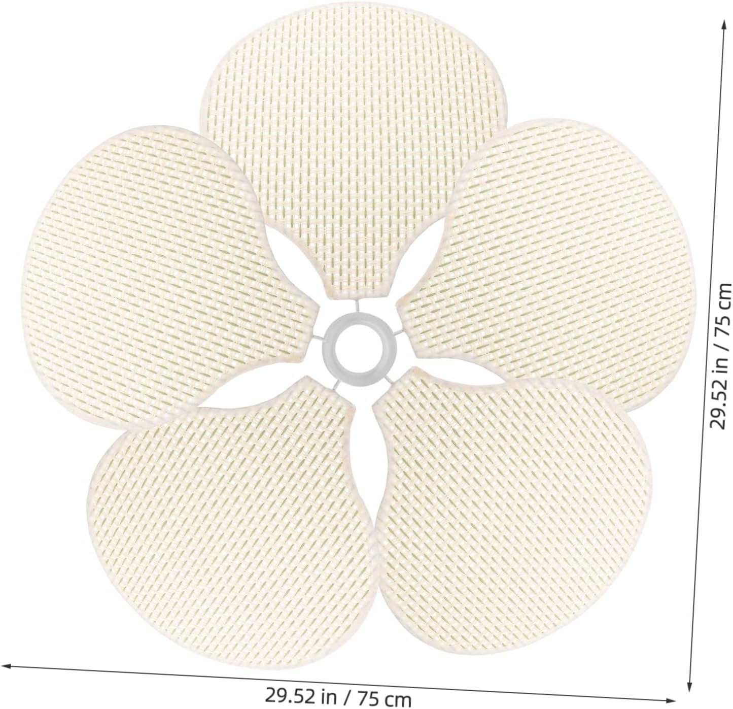 jojofuny 1set Boho Flower Petal Pendant Light Shade Easy Install Decorative Lamp Cover for Bedroom Living Room and More Elegant Hanging Light Fixture