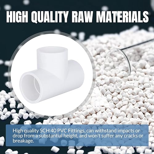 Miniatura 71 de Paquete de 12 accesorios de tubería de PVC de 3/4 pulgadas de 90 grados, conectores de tubería de PVC de grado recto de 2 vías para muebles, 2 vías