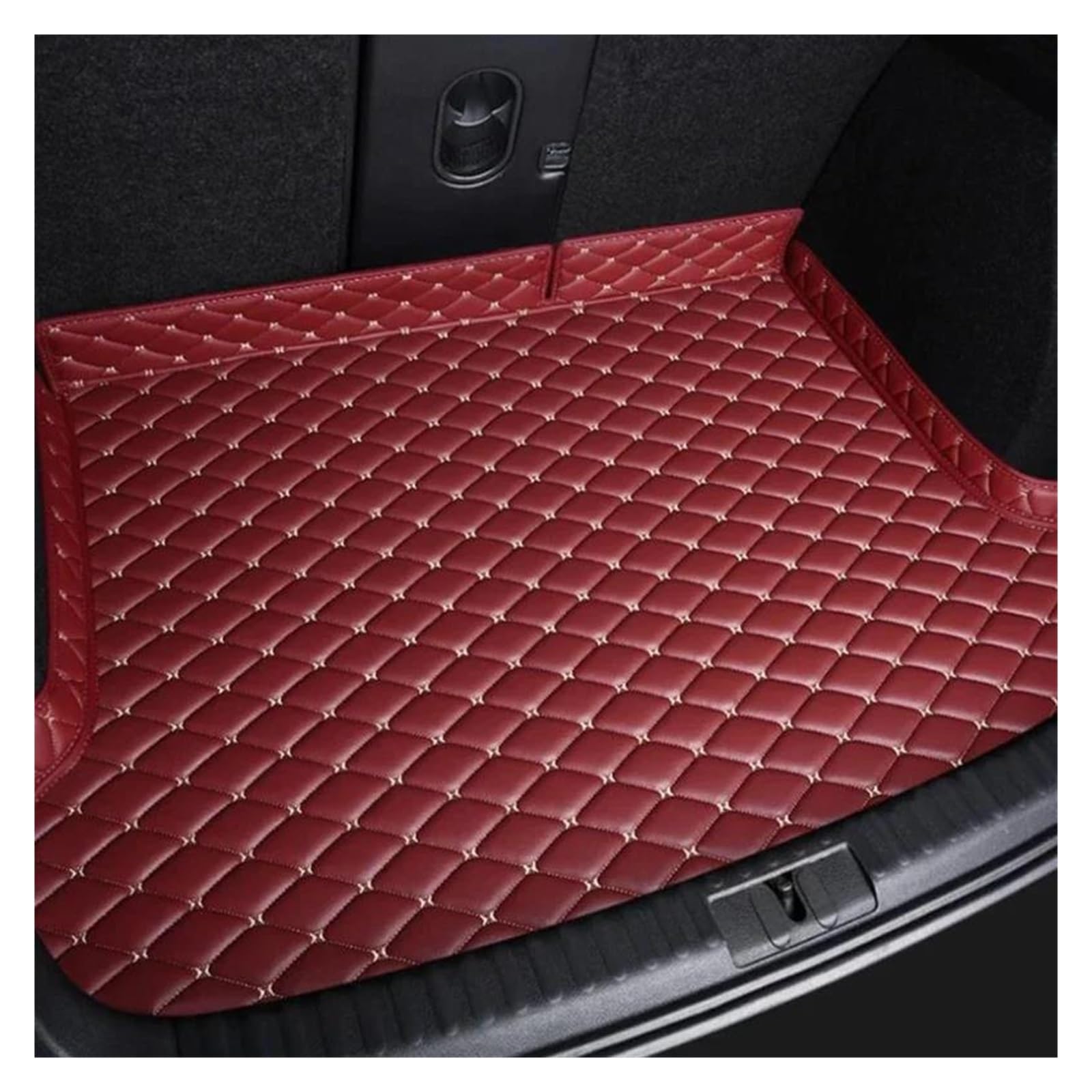 Tapis Coffre Voiture Tapis De Coffre Voiture Personnalisé pour Ford pour Mondeo 2018 Accessoires Intérieur Automobile(Wind Red)