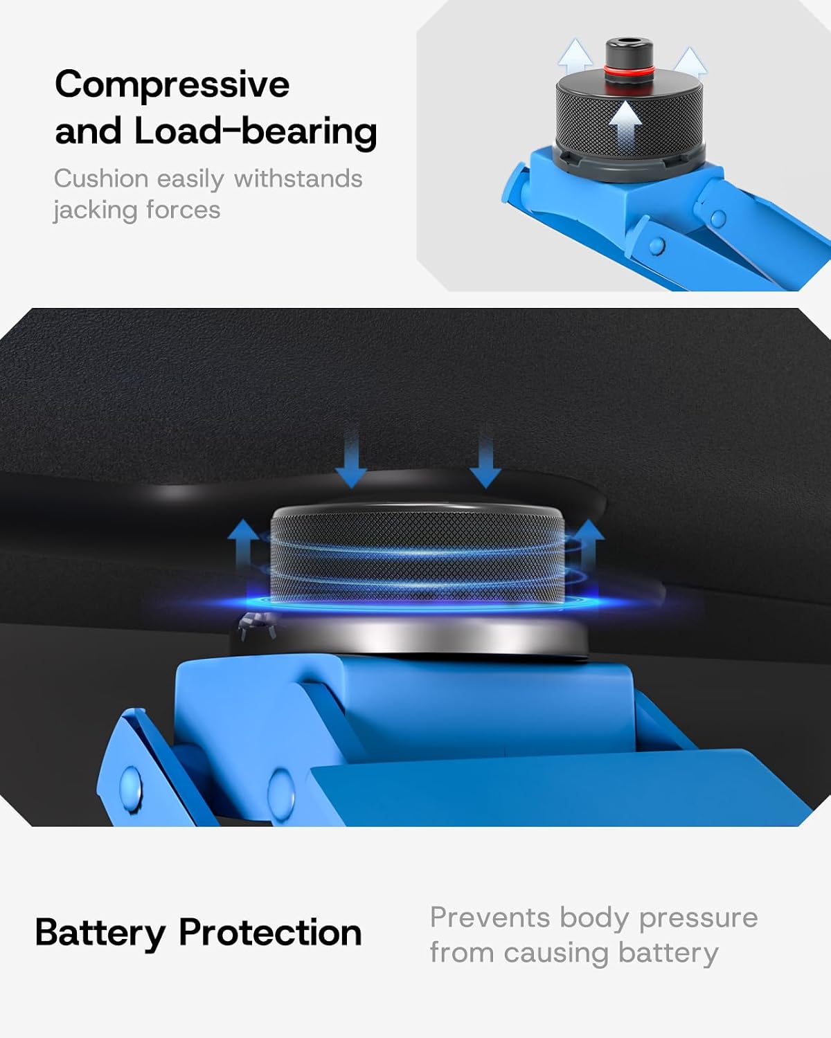 Lifting Jack Pads for Tesla Model Y/3/S/X 2013-2026, Thickened Rubber Lift Pucks to Protect Chassis and Battery with Tire Repair Tools and Storage Box for Tesla Accessories