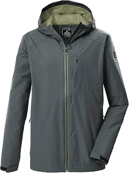 Killtec Men's Kos 56 Mn Jacket Functional Jacket / Outdoor Jacket with Hood Packable