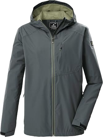 Killtec Men's Kos 56 Mn Jacket Functional Jacket / Outdoor Jacket with Hood Packable