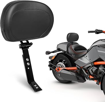 Adjustable Driver Backrest Mount Kit with Storage Pouch Fit for Can-AM Spyder F3 2015-2023 & F3-S 2015-2025 & F3-L 2016-2025 & F3-T 2016-2025