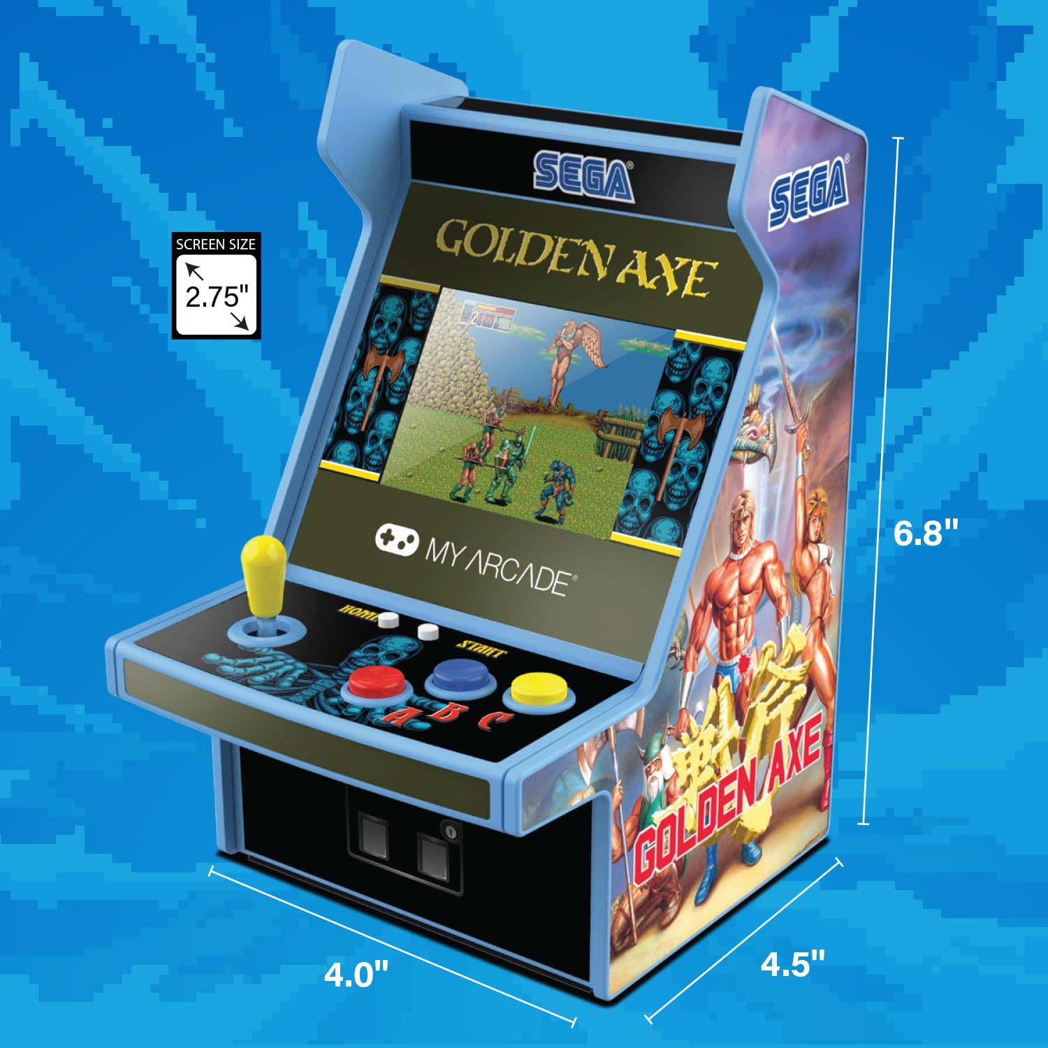 MyArcade DGUNL-7161 Golden Axe Micro Player Pro Portable Retro Arcade