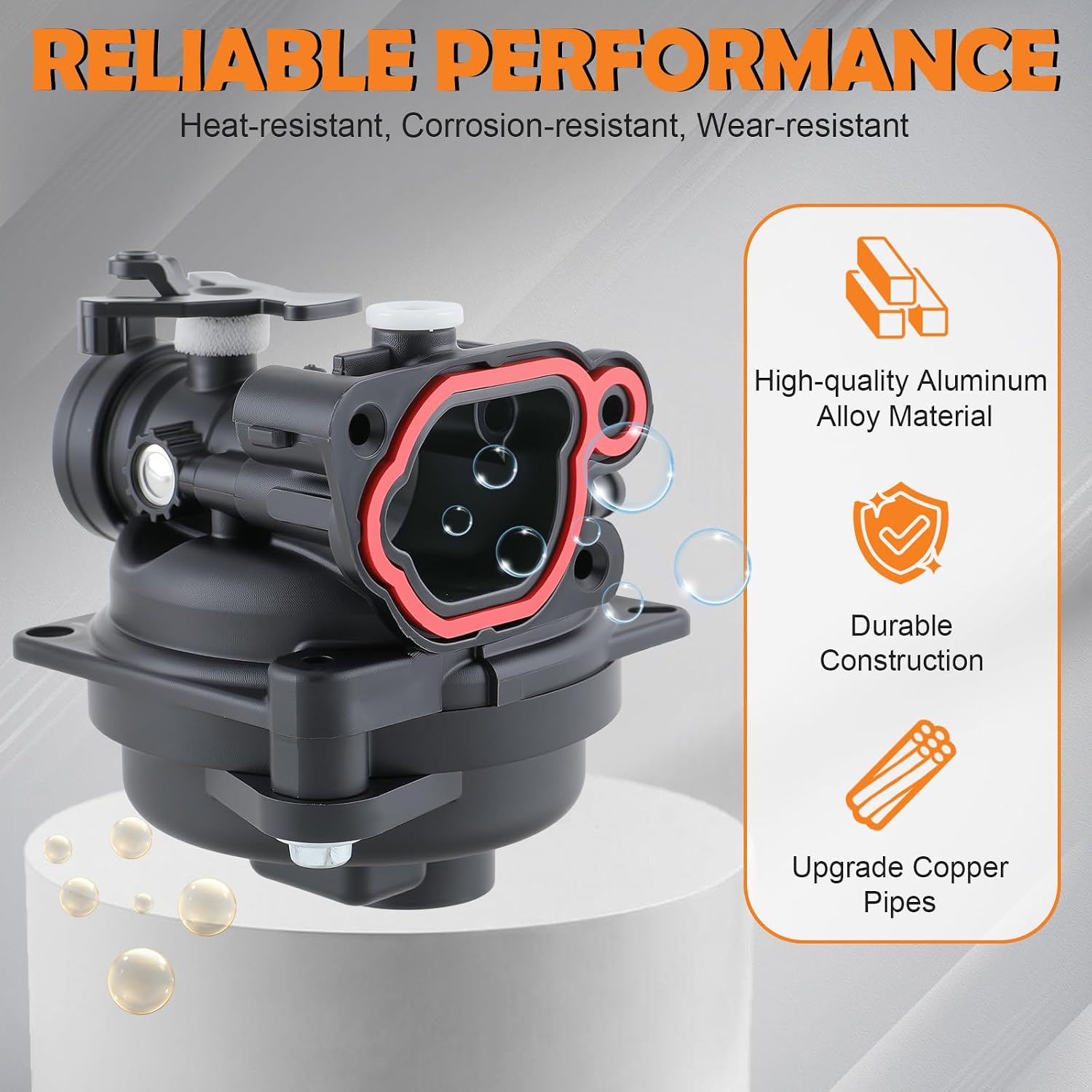 799583 Carburetor for 08P502 09P602 300E 450E 500E 550E 550EX Series 125cc 140cc Lawnmower Engines Replace 593261 595656 591979 591160 Carb with 799579 Filter Tune Up Kit