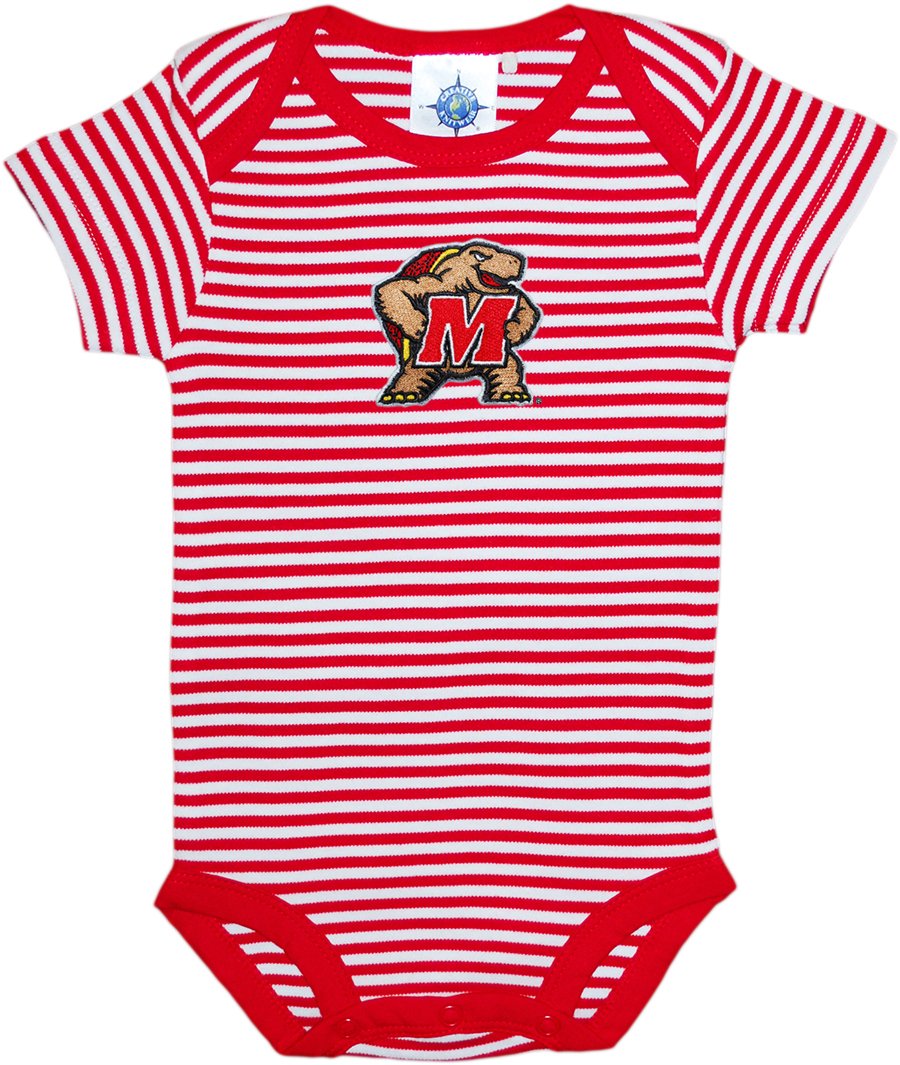 Creative Knitwear College Baby NCAA Infant Striped Bodysuit