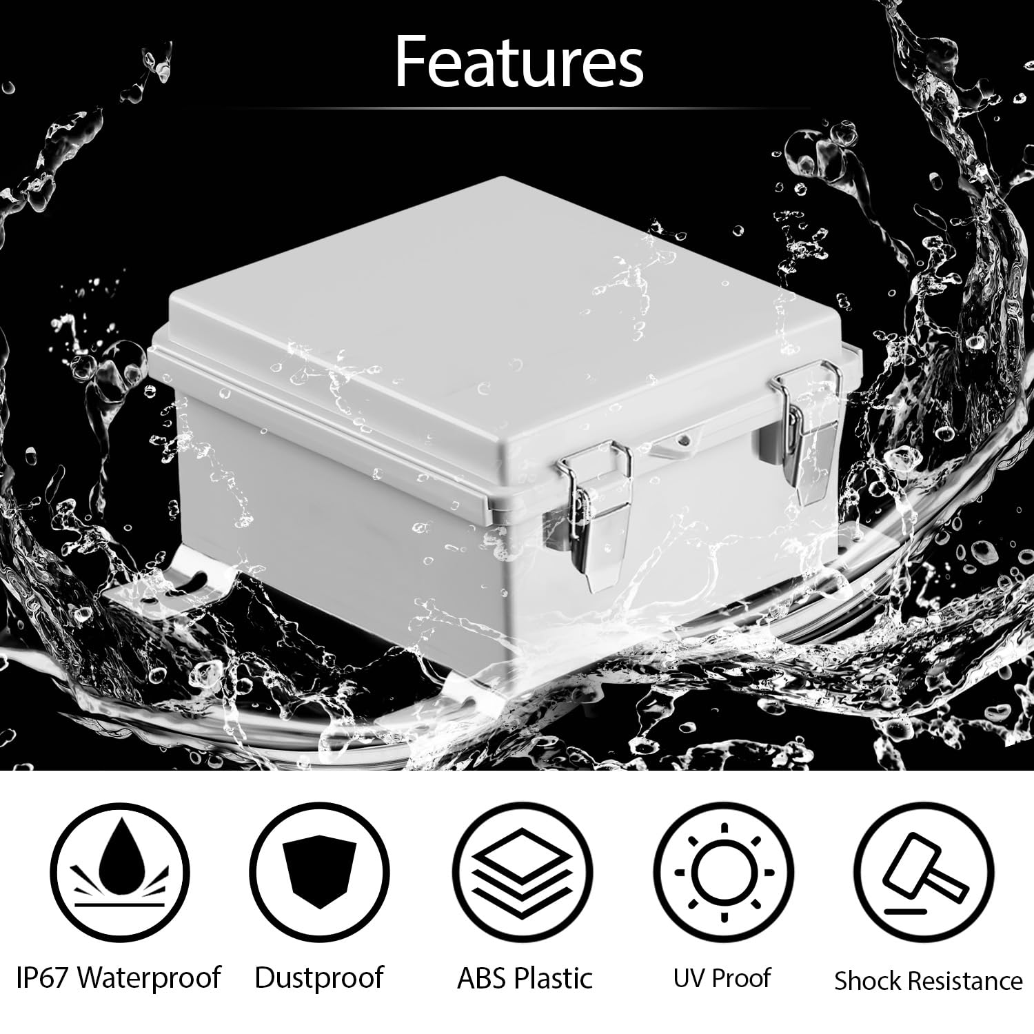 LeMotech Waterproof Electrical Box - IP67 Stainless Steel -3