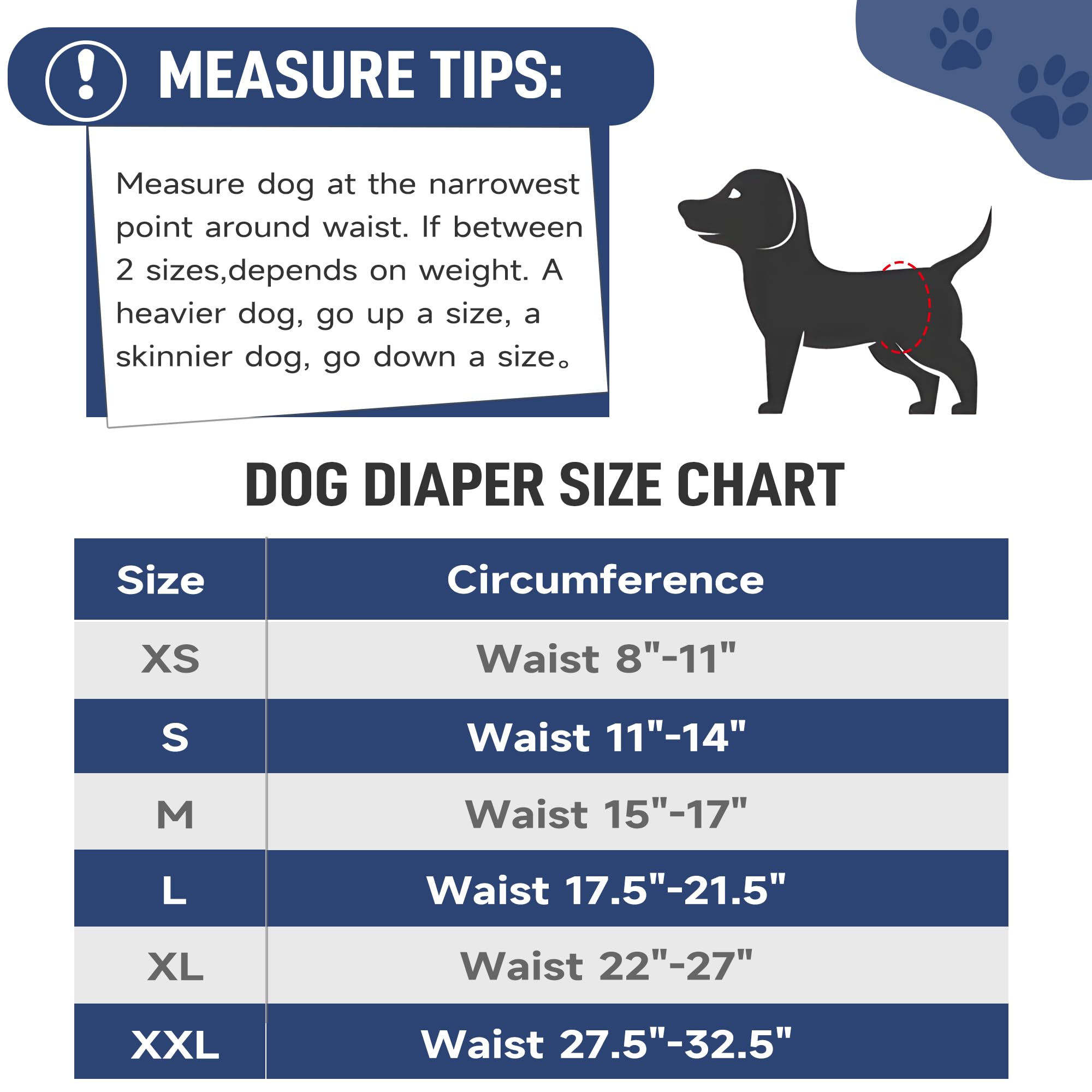 Tuiskusa Pañales Para Perros Machos, Bandas De Vientre Alta Absorción Lavables Y Reutilizables (paquete 5