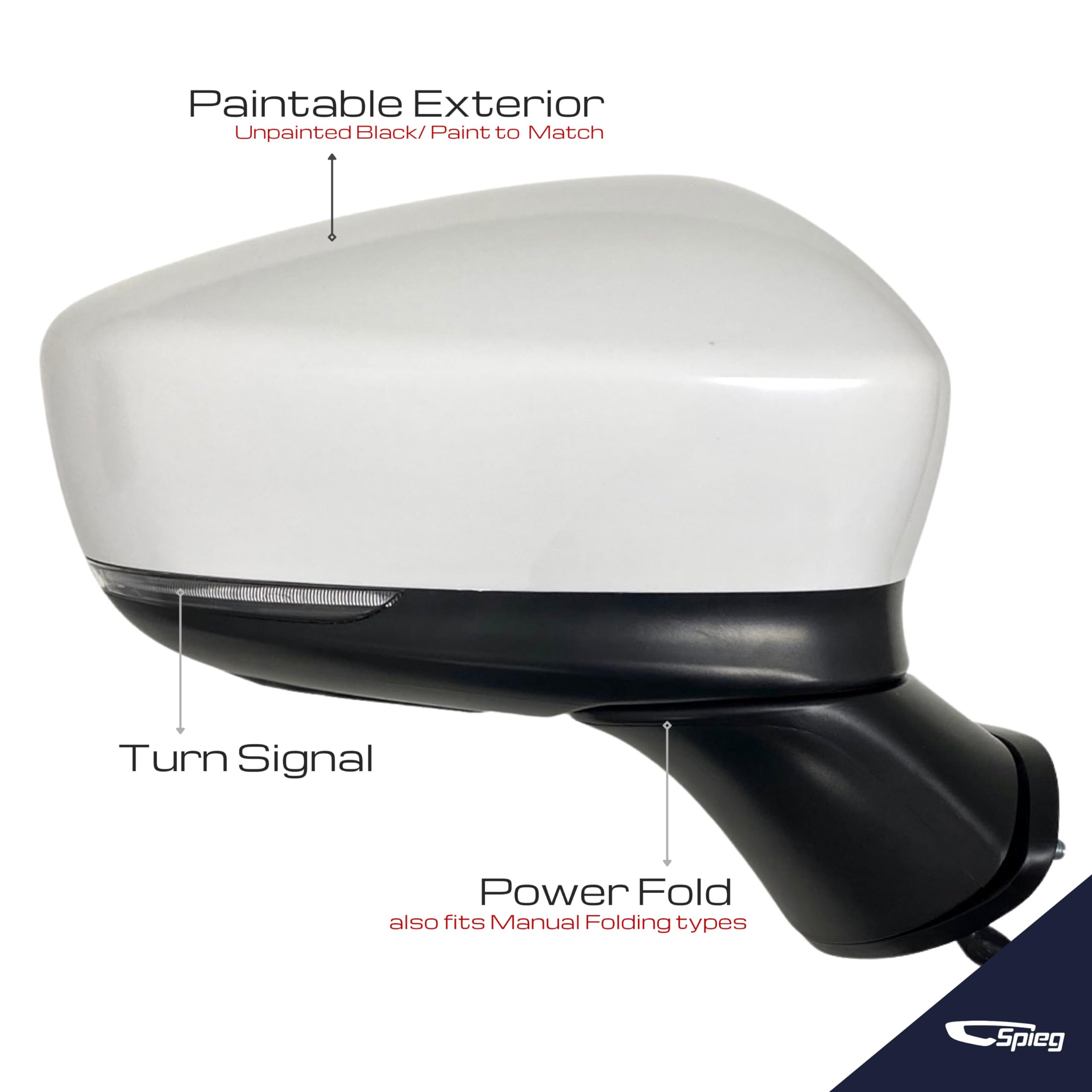 Amazon.com: Spieg Passenger Side Mirror Replacement for Mazda 6 