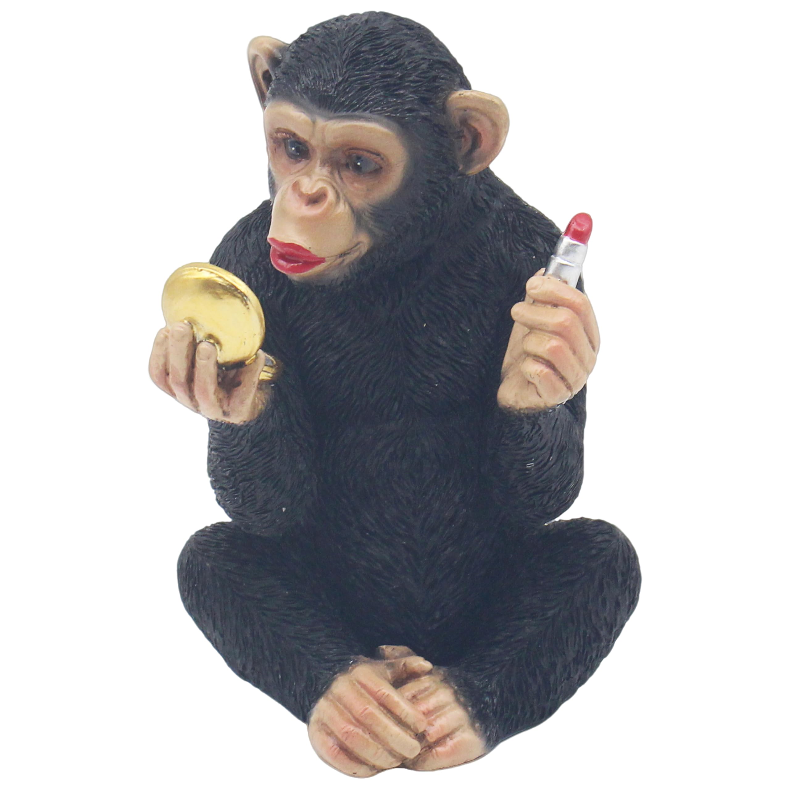 L & P Home & Gifts Cheeky Monkeys Polyresin Cheeky Monkey Lipstick Figurines & Ornaments For Home & Office | Home Decor Accessories Statues For Indoor & Outdoor | Lovely Gifts for Women & Men