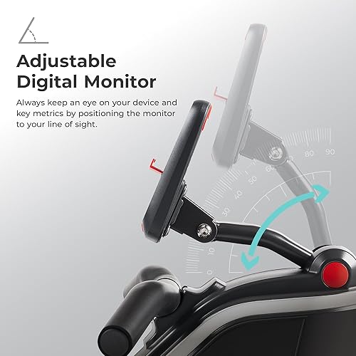 Miniatura 7 de Sunny Health & Fitness Máquina de remo abatible y plegable para el hogar con riel deslizante extendido, entrenamiento de cuerpo completo, bajo