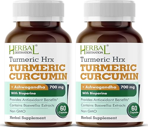 Suplemento de cúrcuma Hrx- Suplemento inmunológico, suplemento de refuerzo del metabolismo para las articulaciones con curcumina de cúrcuma,