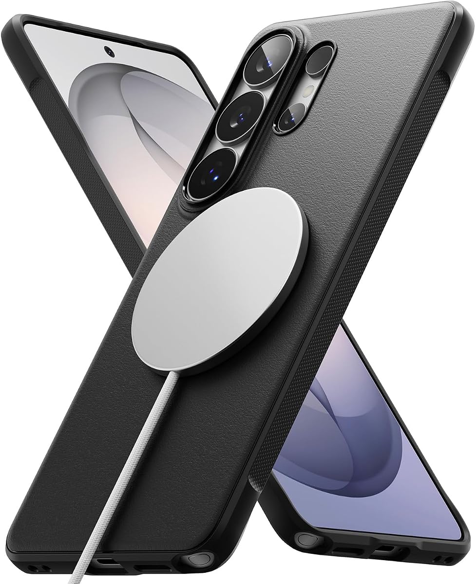 Onyx for Samsung Galaxy S26 Ultra Case [Compatible with MagSafe] Oil & Dirt Resistant, Enhanced Camera Lens Protection, Comfortable Grip, Non-Slip, Lightweight Cover - Magnetic Black
