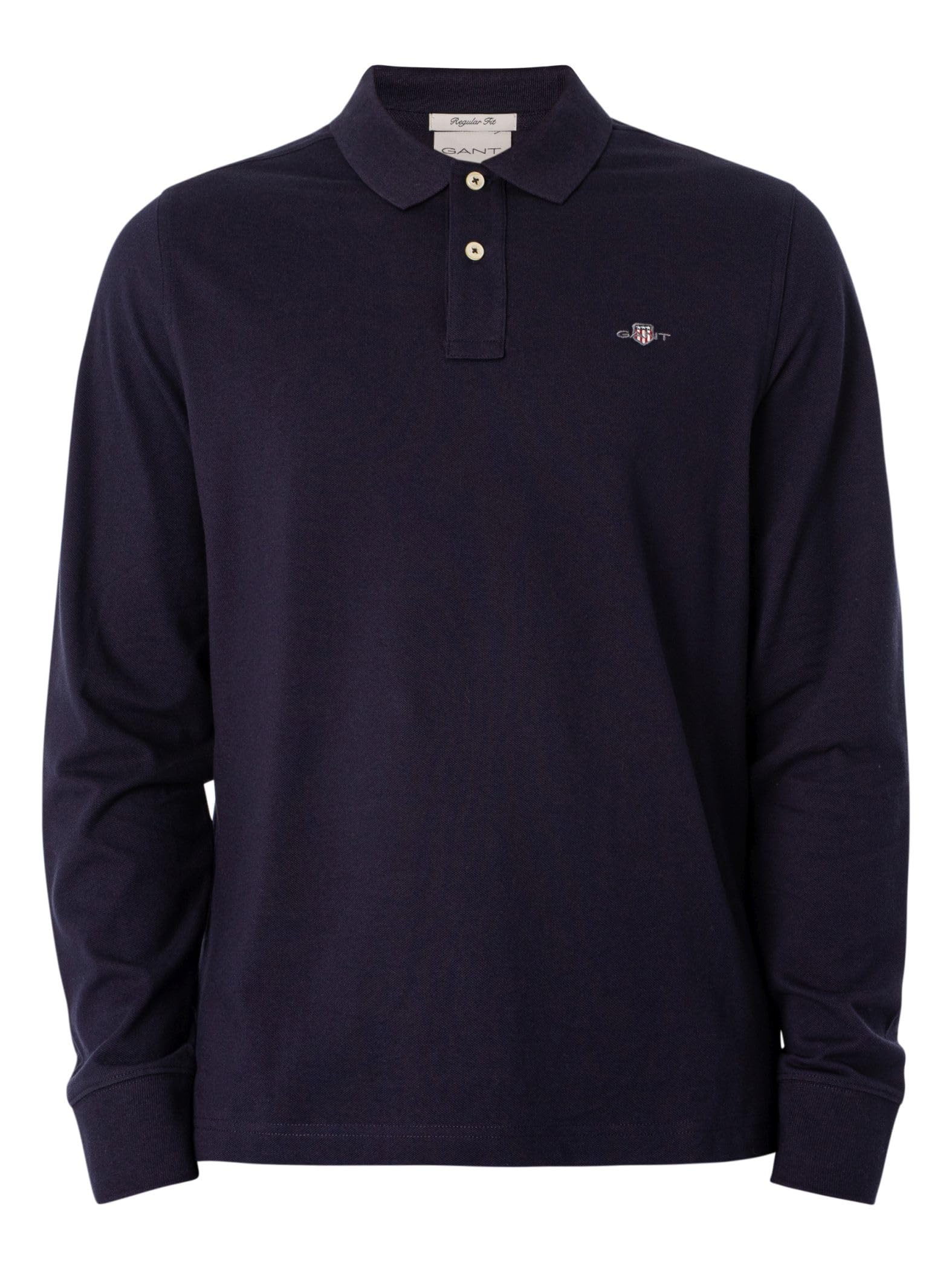 GANT Reg Shield LS Pique Rugger Camisa de Polo Hombre