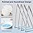 Pointed Tip Cotton Swabs, 800 Count Double Precision Tips Cotton Swabs Round Head Cotton Buds with Paper Stick, Cotton Buds for Makeup