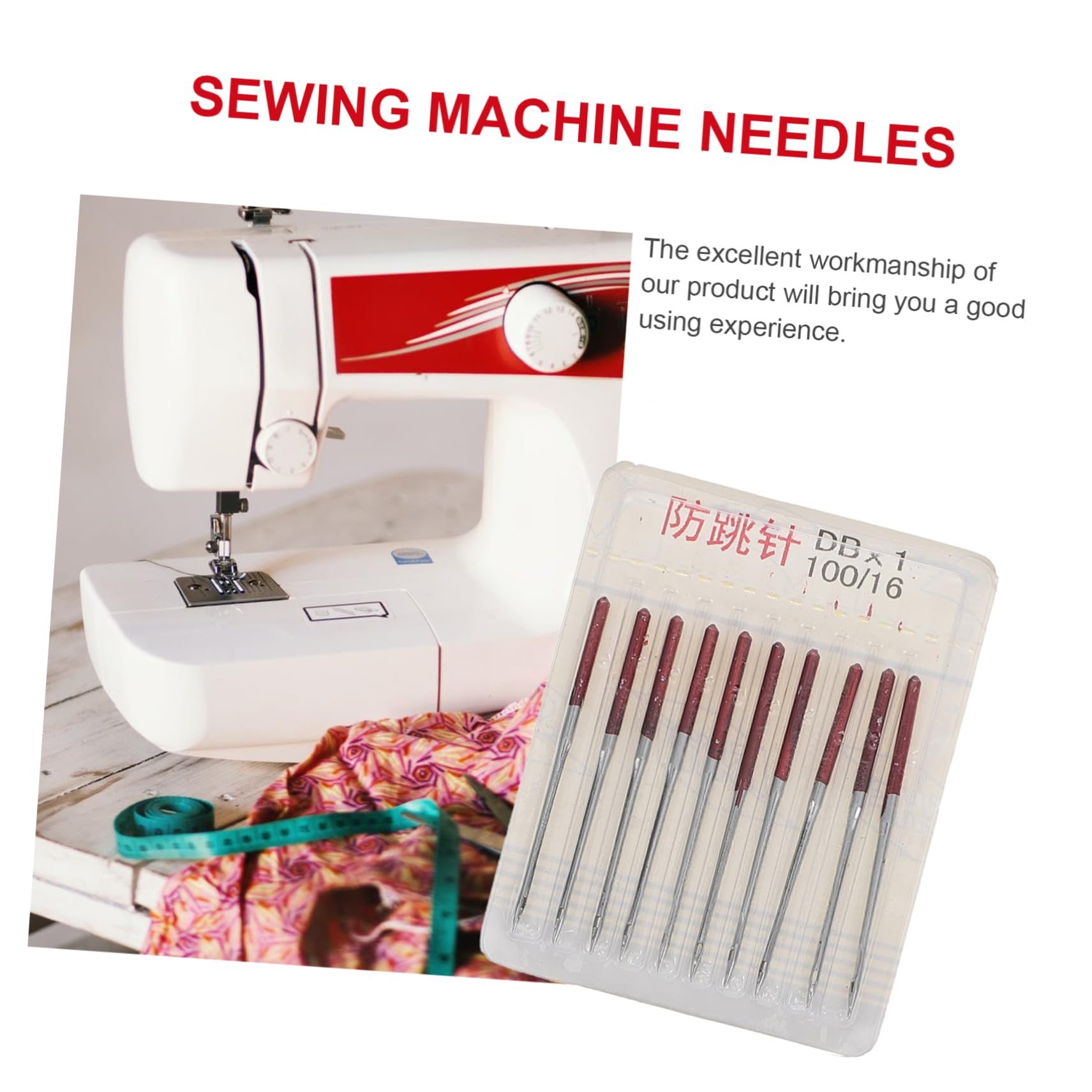 DOITOOL Agujas Ideales para Máquina de Coser de Metal y 50 para Ligeras y Duraderas para Costura en Casa Jeans Tela de Lona
