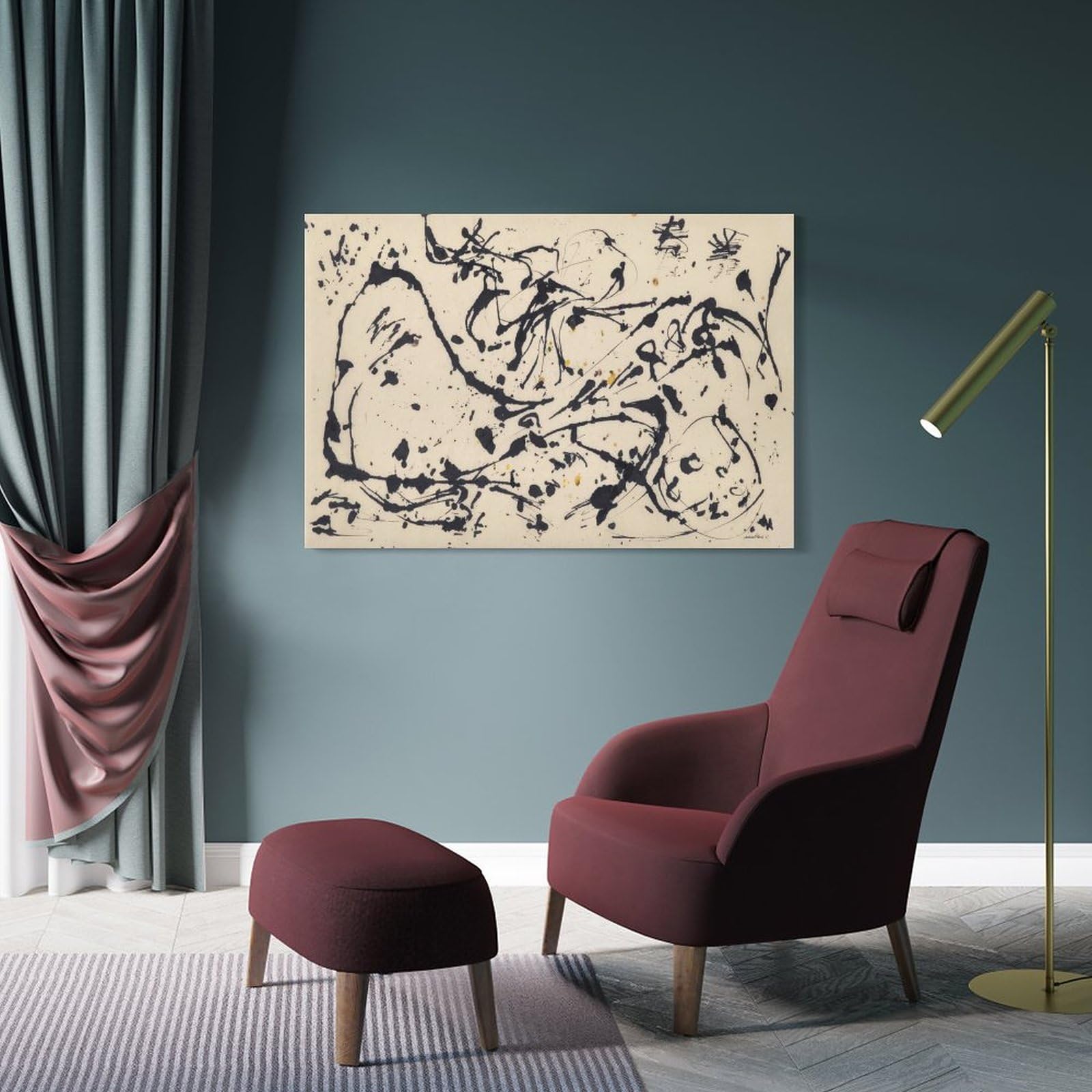 Amazon.com: Jackson Pollock Prints Poster Number 7, 1951 Abstract