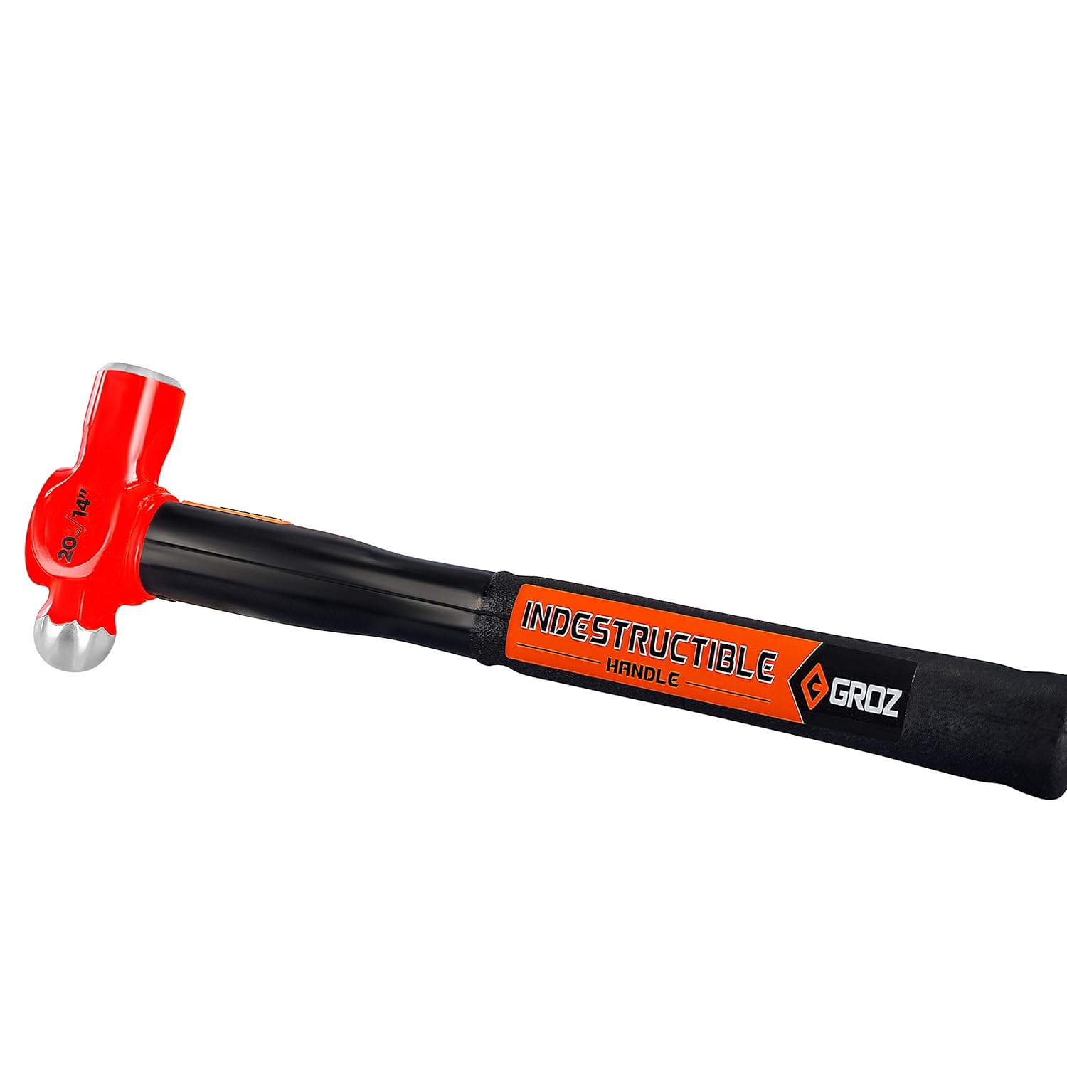Groz 34539 14" Indestructible Ball Pein Hammer, 20 oz
