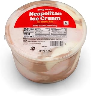 Amazon Saver, Neapolitan Ice Cream, Reduced Fat, 1 Gallon