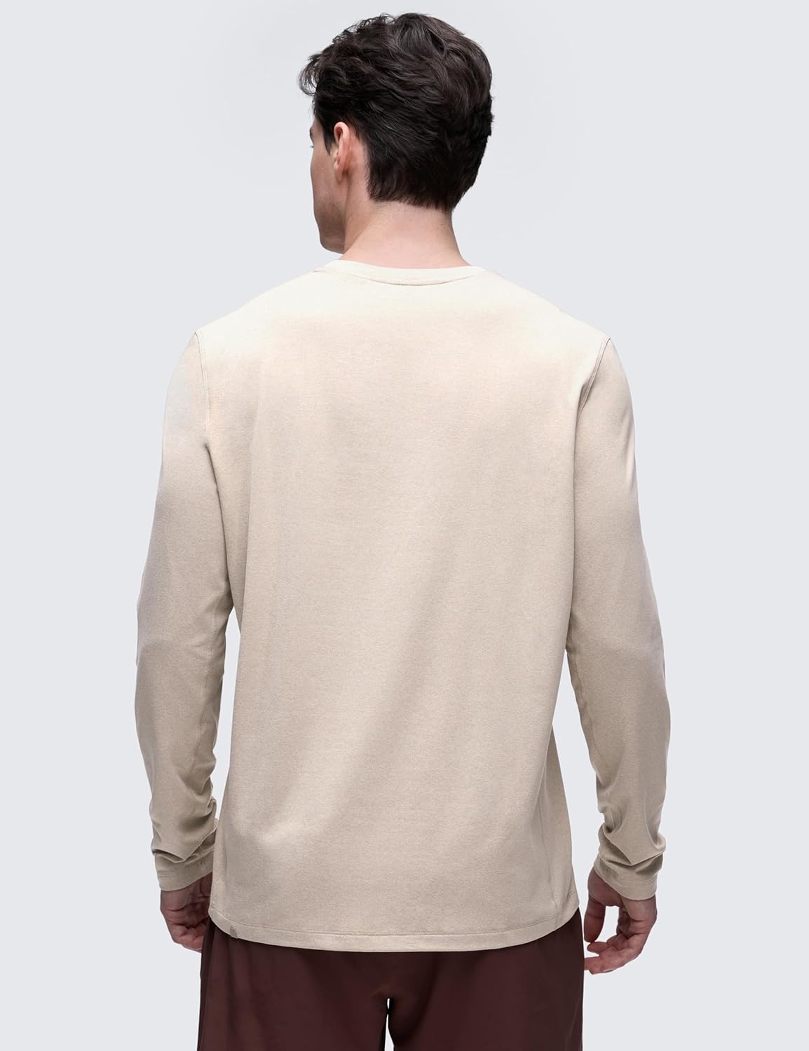 CRZ YOGA Cloud Jersey Long Sleeve Shirts for Men - Crewneck Breathable Casual Workout T-Shirts Soft Basic Tops - Image 2