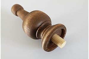 4.25" Wooden Curtain Rods Finials for Crafts