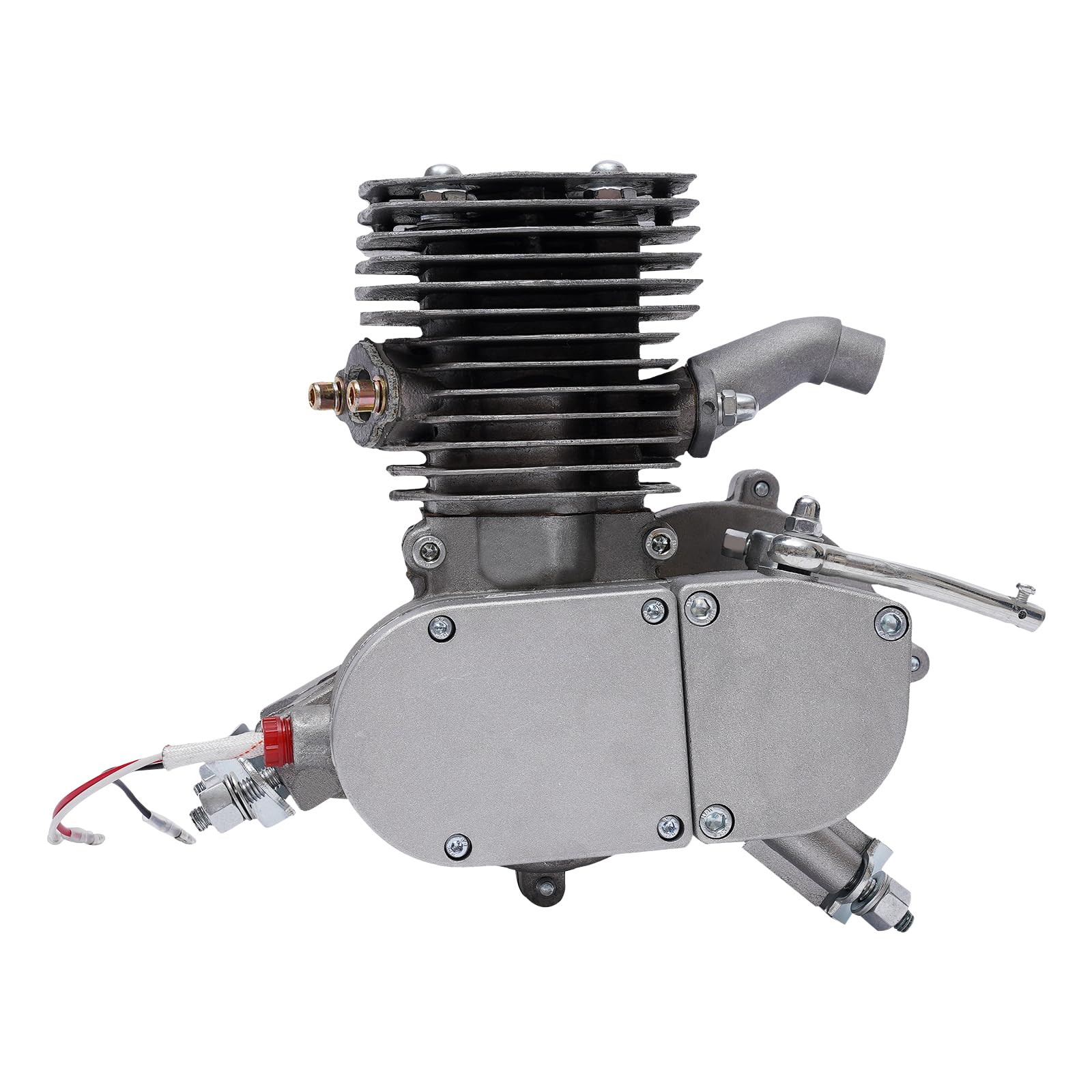 100CC Bicycle Engine Kit, 2 Stroke Motorized Bicycle Engine Kit, icycle Motorized Gas Petrol Bike Engine Motor Kit, for Most 26-inch or 28-inch Bicycles, CDI Full Set Kits