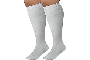 CONRAN KREMIX Plus Size Compression Socks For Women In Grey