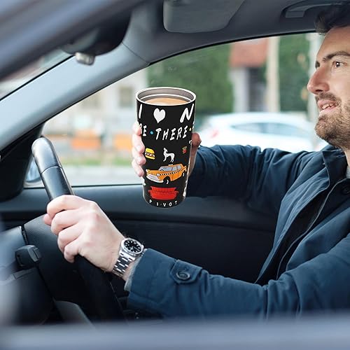 Miniatura 6 de Vaso de 20 onzas con tapa, divertido programa de televisión, regalos divertidos para programas de televisión, taza de acero inoxidable aislada al