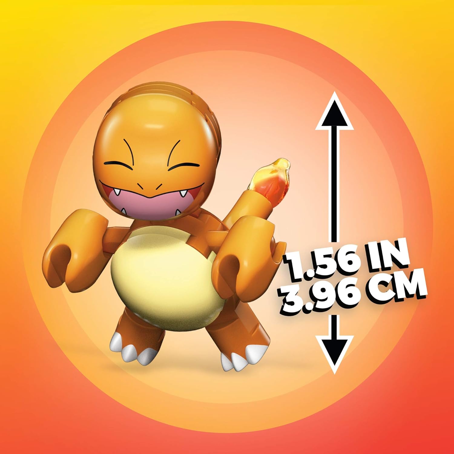 Mega Construx GFC88 Pokemon Charmander Figure, Multicolor