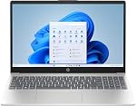 HP 15.6 inch Laptop PC, FHD IPS Display, Intel Processor N100, 4 GB RAM, 128 GB UFS, Intel UHD Graphics, Wi-Fi 6, Windows 11 Home, Natural Silver, 15-fd0016ca