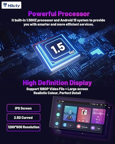 Miniatura 3 de Hikity 2+64GB Android 13 Car Stereo para Subaru Forester Impreza WRX Radio 2008-2012 con Apple CarPlay Android Auto, pantalla táctil de 9 pulgadas