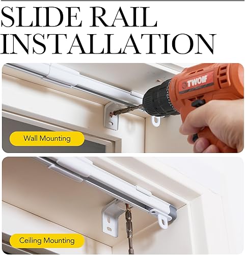 Vista 62 de NICETOWN - Cortina divisora que reduce el ruido para loft, habitación, sótano, hospital, clínica, laboratorio, cubículo, pantalla de privacidad